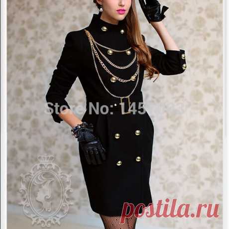 coat army Picture - More Detailed Picture about DABUWAWA Authentic New 2014 Brand Autumn and Winter Wool Black Double Breasted Slim Long Women's Coats Wholesale Picture in Wool &amp; Blends from PINK DOLL Trade Co.,Ltd | Aliexpress.com | Alibaba Group