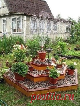 Конструкция, подходящая для фонтана, клумбы и детской песочницы