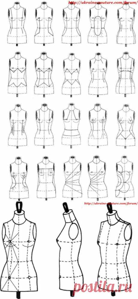 Fashion-эскиз. Урок 22. Складки и выточки