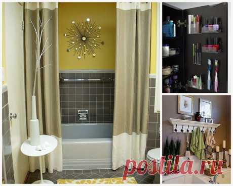 (+1) тема - 15 советов по обустройству маленькой ванной комнаты | Роскошь и уют