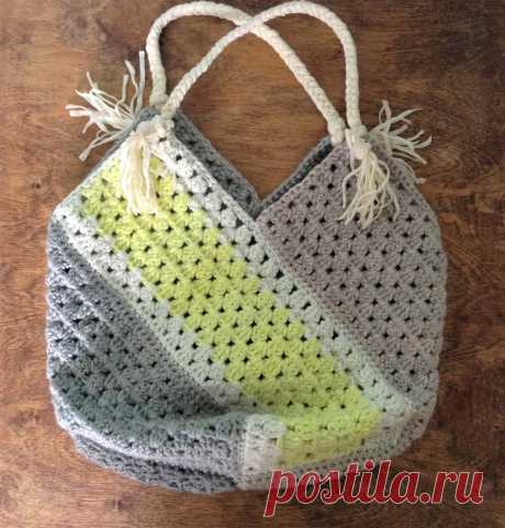 Летняя сумка. Описание в картинках | SIBKNITTING // Канал о вязании | Дзен