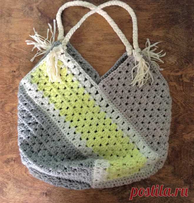 Летняя сумка. Описание в картинках | SIBKNITTING // Канал о вязании | Дзен