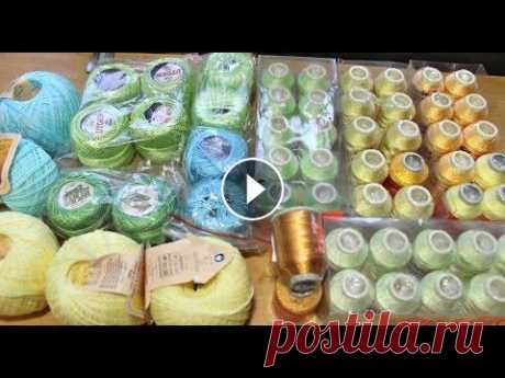 обзор ниток которые использую в ирландском кружеве Видео как ответ на вопросы о нитках в моих работах.... пусть не профессионально)))главное на личном опыте.... вопросы можно задавать в комментариях ,п...