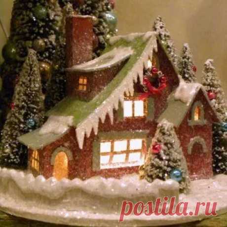 новогодние домики поделки своими руками фото: 11 тыс изображений найдено в Яндекс.Картинках