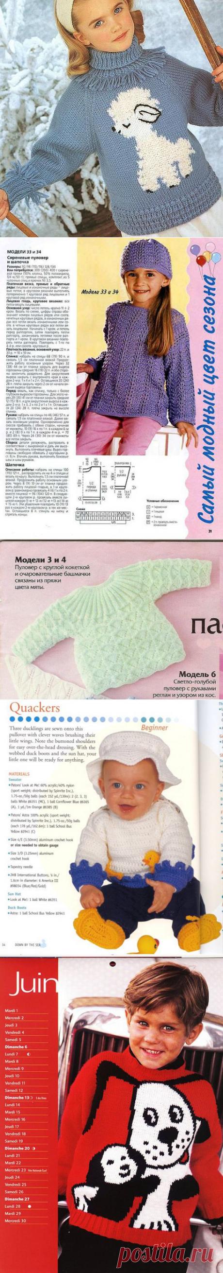 №1 ДЛЯ МАМ И БАБУШЕК Большущее количество вязаных моделей детской одежды с описанием
