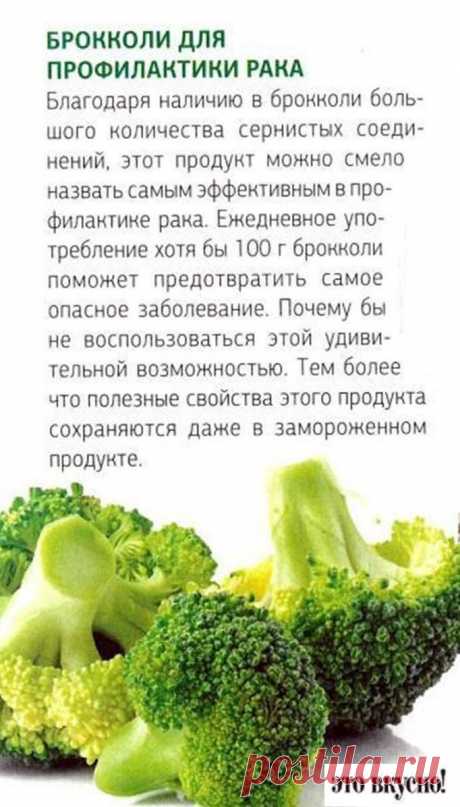 Брокколи для профилактики рака