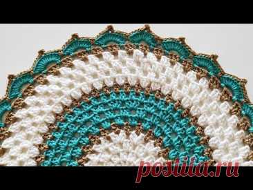 How to make easy crochet placemat pattern for beginners - simple stitch placemats knitting pattern