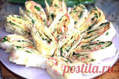 Кулинарные Рецепты: Рулет из лаваша