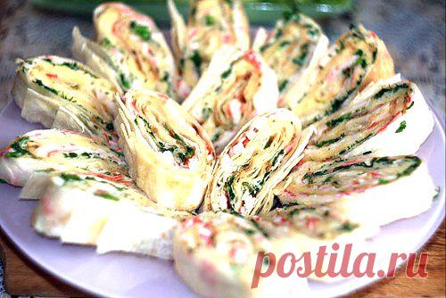 Кулинарные Рецепты: Рулет из лаваша