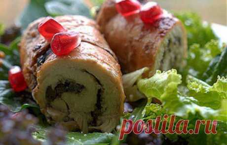 Куриные рулетики с оливками - Рецепты. Кулинарные рецепты блюд с фото - рецепты салатов, первые и вторые блюда, рецепты выпечки, десерты и закуски - IVONA - bigmir)net - IVONA - bigmir)net