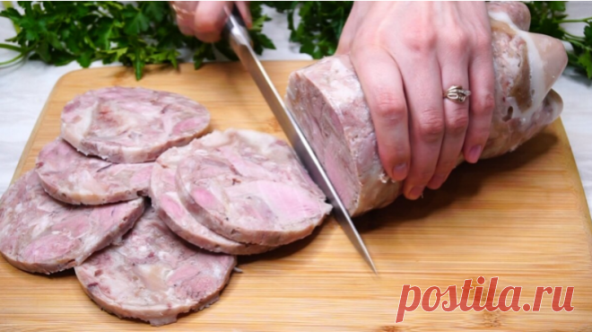 Кладу отварное мясо в бутылку и получаю зельц. К завтраку на бутерброды... то что нужно👍 | Готовим с Калниной Натальей | Дзен