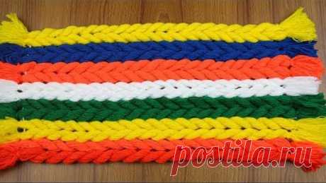 Amazing!! Doormat Making Idea | How To Make Doormats at Home | DIY Woolen Doormat - Handmade Doormat
