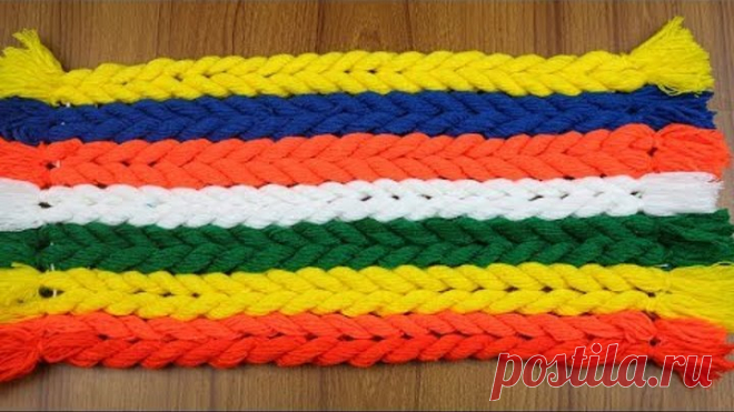 Amazing!! Doormat Making Idea | How To Make Doormats at Home | DIY Woolen Doormat - Handmade Doormat