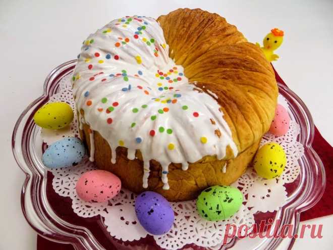 Пасхальный слоеный кулич