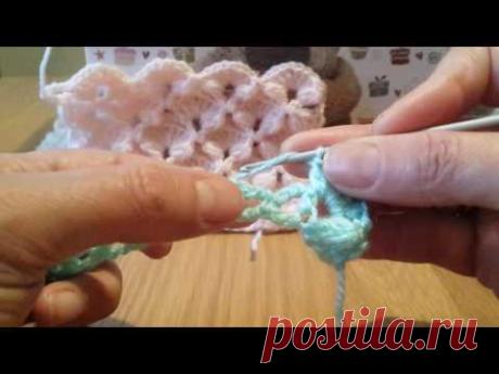 Ponto bolinha em relevo em croche