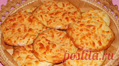 Тонкие сырные лепёшки в духовке
