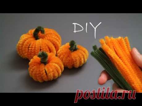 SO SIMPLE Pipe Cleaners Pumpkin Halloween DIY