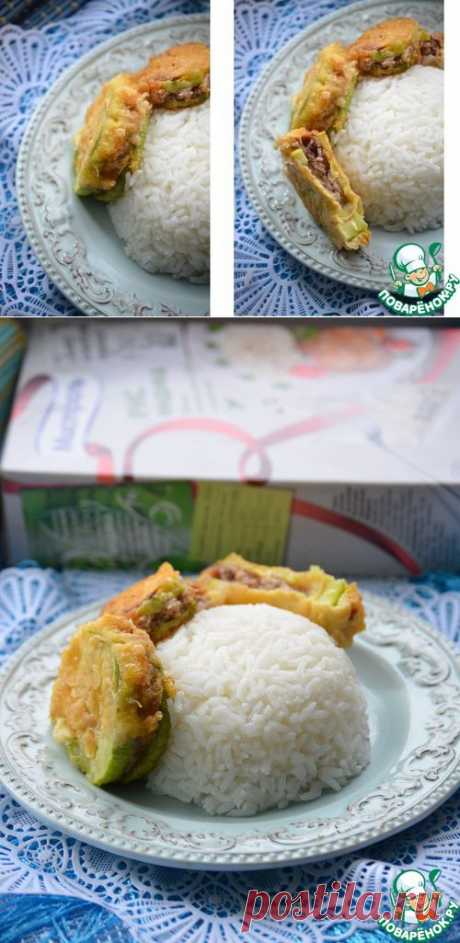 Кабачки, фаршированные свининой, с рисом - кулинарный рецепт