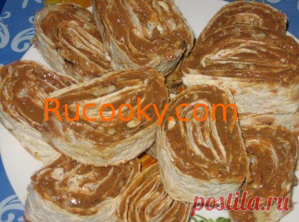 Сладкий рулет из лаваша пошаговый рецепт с фото и описанием - rucooky.com