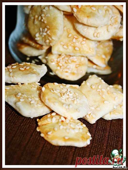 Кунжутные крекеры Кулинарный рецепт