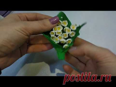 Брошь ландыш из фоамирана. DIY