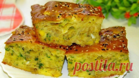 Заливной пирог с капустой! Как просто приготовить вкусный ужин!