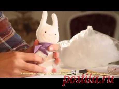 «Ручная работа». Заяц из флиса и полимерной глины (23.09.2015)