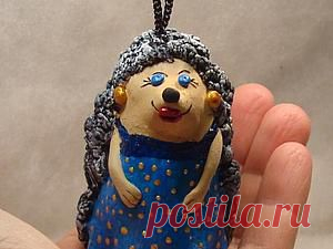 Мастер-класс "глиняный колокольчик Ежиха" - Ярмарка Мастеров - ручная работа, handmade