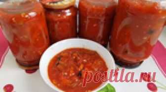 Очень вкусная баклажанная икра с помидорами: закрываем на зиму