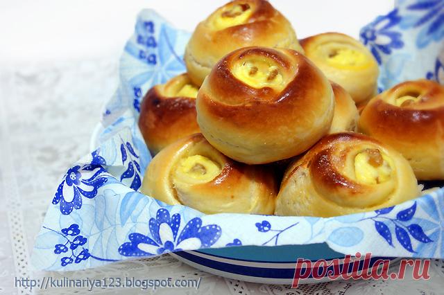 Булочки "Розочки" с творогом