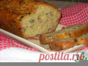 Закусочный кекс с ветчиной, горчицей и шампиньонами - кулинарный рецепт