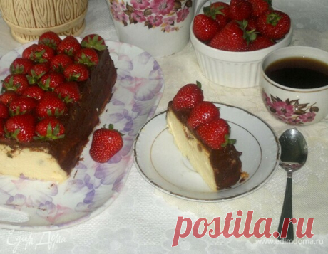 Творожная запеканка с клубникой