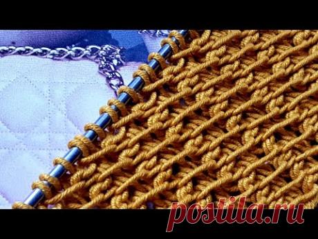 Knitting pattern ❤ Узор спицами ❤ strickmuster ❤ tricot ❤ how to knit ❤  tricô ❤  örgü deseni बुनना