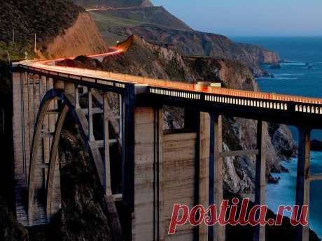 Bixby Bridge timelapse, California.