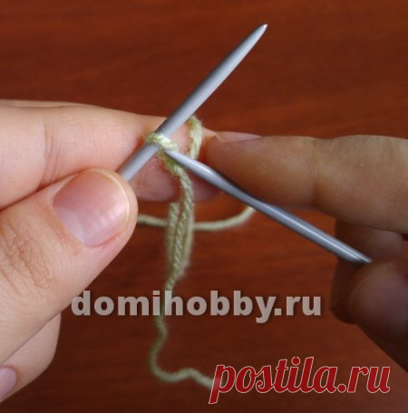 Лёгкий способ набора петель спицами