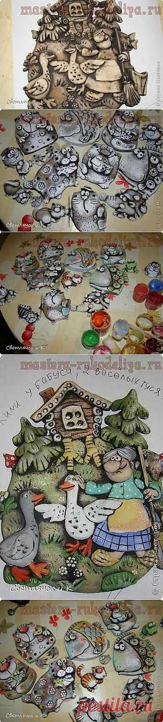 Вариант росписи изделий из соленого теста