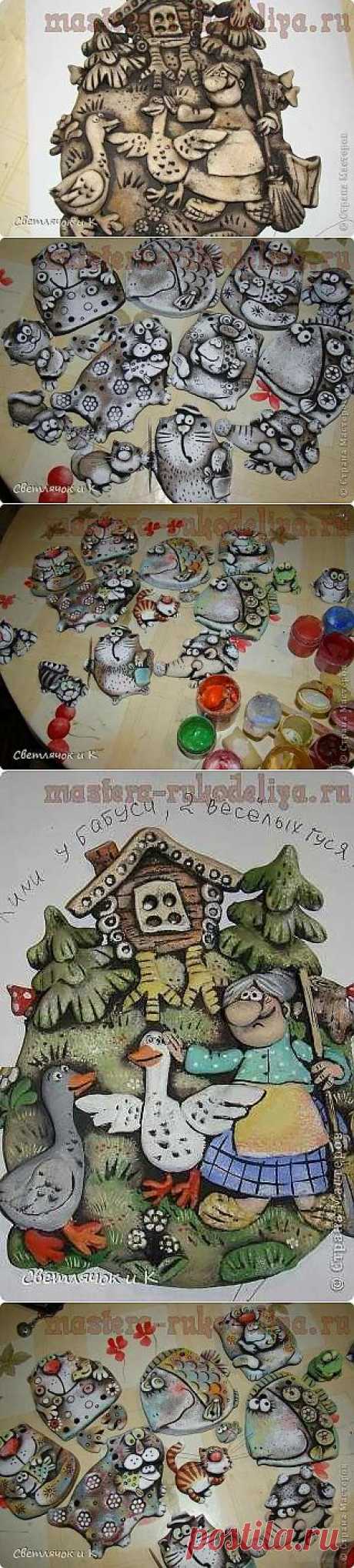 Вариант росписи изделий из соленого теста