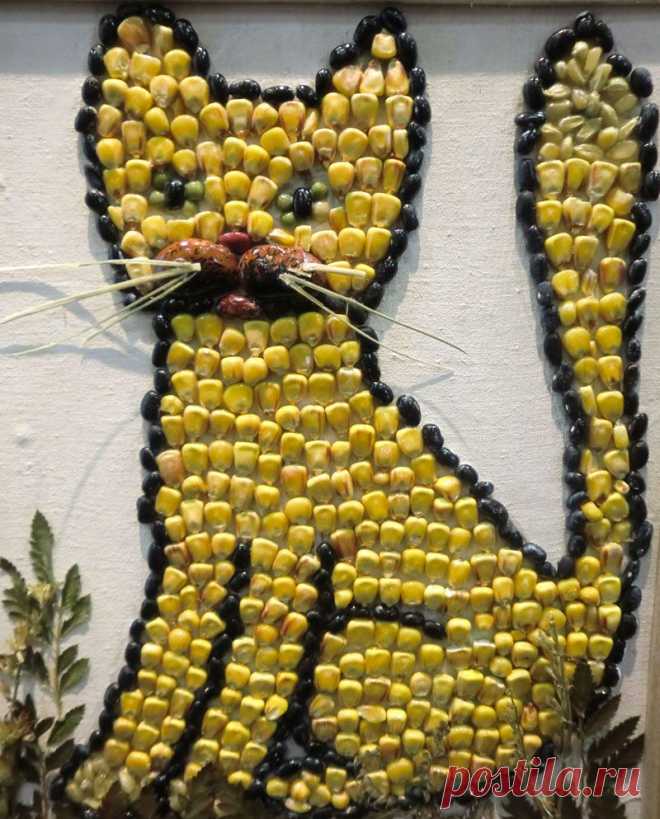 кот из кукурузы