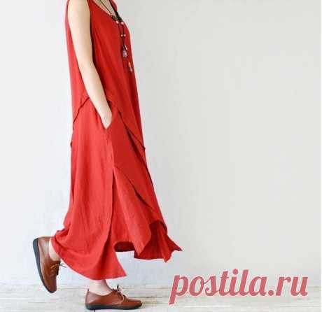 Promottion! 2014 лето новый большого размера свободной женщины винтаж льняное платье темперамент длинное платье женщины 16374, принадлежащий категории Платья и относящийся к Одежда и аксессуары для женщин на сайте AliExpress.com | Alibaba Group