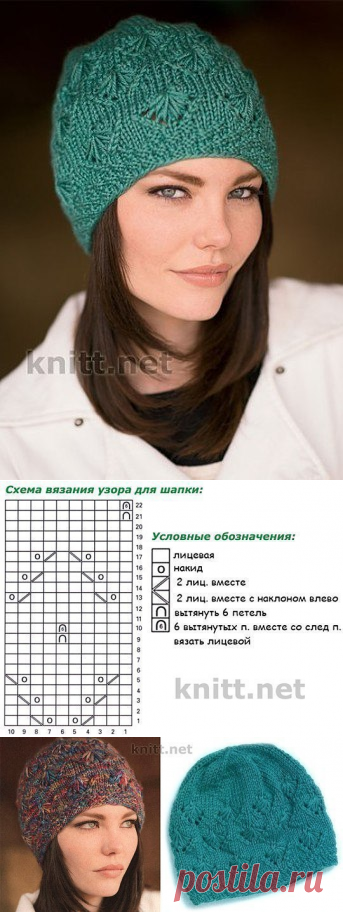 ​Красивая шапка на весну спицами — Сделай сам, идеи для творчества - DIY Ideas