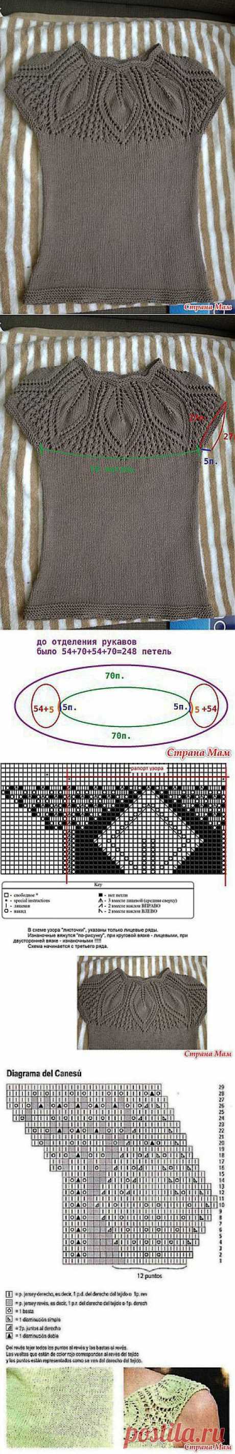Моя версия &quot;Топ с ажурной кокеткой.&quot;: Дневник пользователя A-Style - Страна Мам