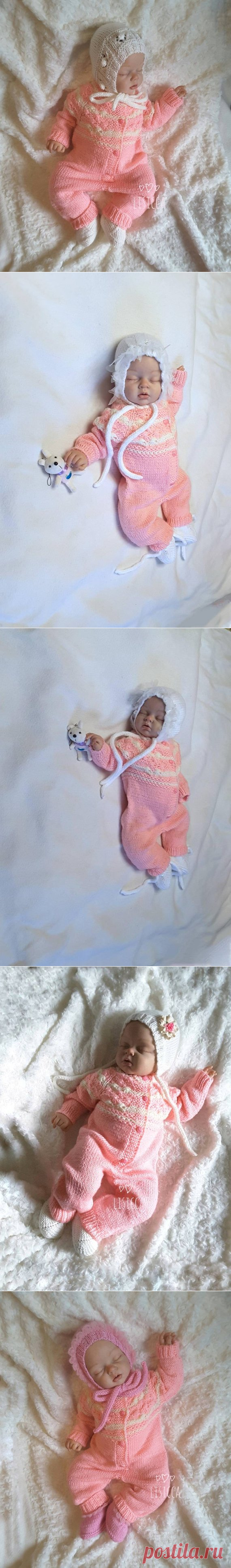 Baby girl Coming Home outfit Hand knitted baby romper Baby | Etsy