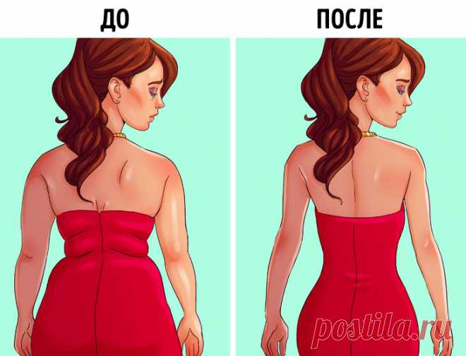 Готовимся, уже скоро лето - 6 упражнений, которые помогут забыть о жировых складках на спине и боках Ох уж эти ненавистные валики жира, из-за которых мы не можем чувствовать себя уверенно. В борьбе с ними не помогают ни утягивающее белье, ни диеты. Но мы предлагаем вашему вниманию действенный комплекс упражнений, который и делать легко, и результат будет виден уже в ближайшее время...