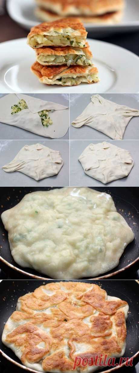 Как приготовить плацинды с картошкой - рецепт, ингридиенты и фотографии