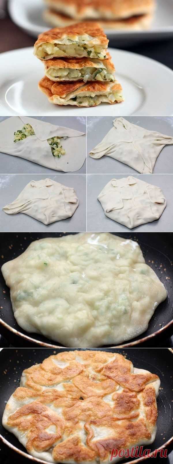 Как приготовить плацинды с картошкой - рецепт, ингридиенты и фотографии