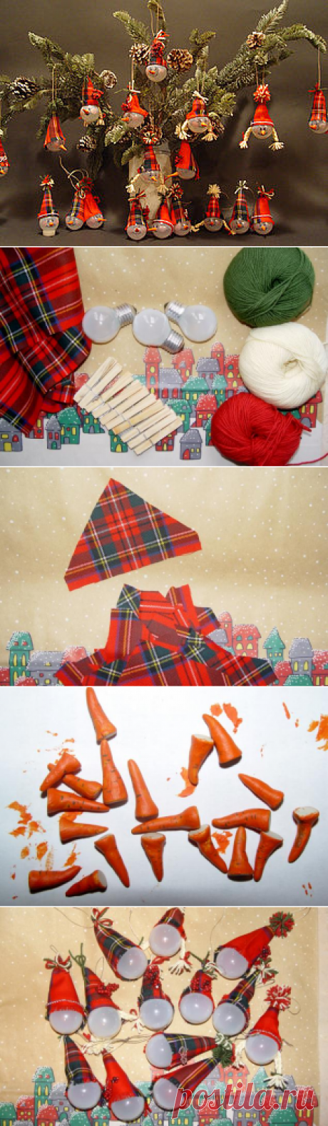 Делаем елочные игрушки из лампочек - Ярмарка Мастеров - ручная работа, handmade