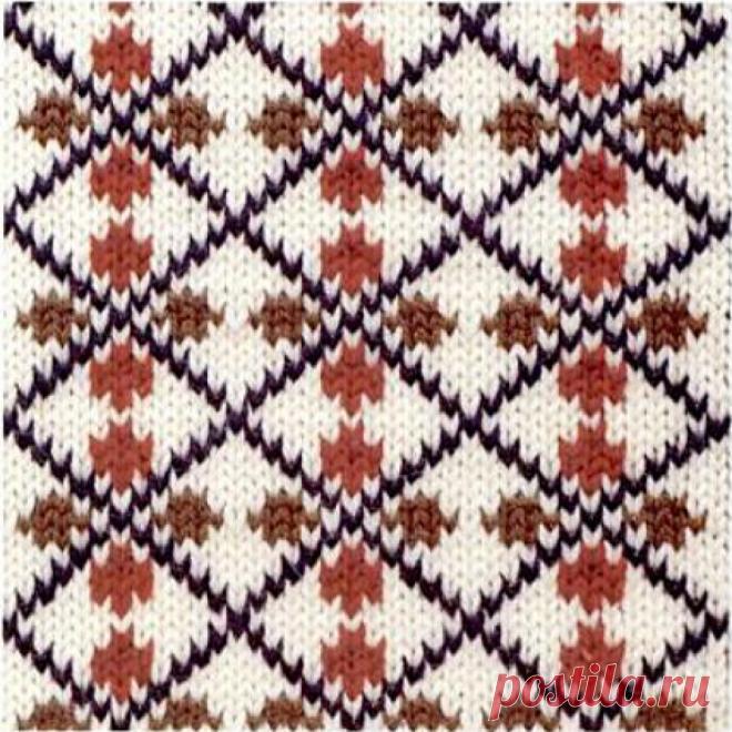 www.SHPULYA.com - Жаккардовый узор спицами 8
