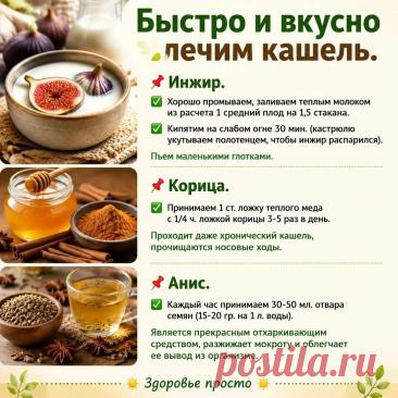 Быстро и вкусно лечим кашель