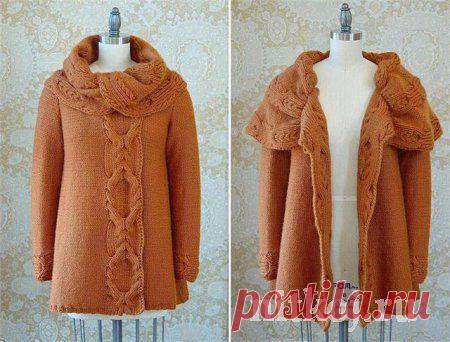 Вязаное пальто "Глостер" » Ниткой - вязаные вещи для вашего дома, вязание крючком, вязание спицами, схемы вязания