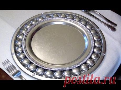 How To Make Antique Silver Charger Plates - Ep3 part2 - YouTube